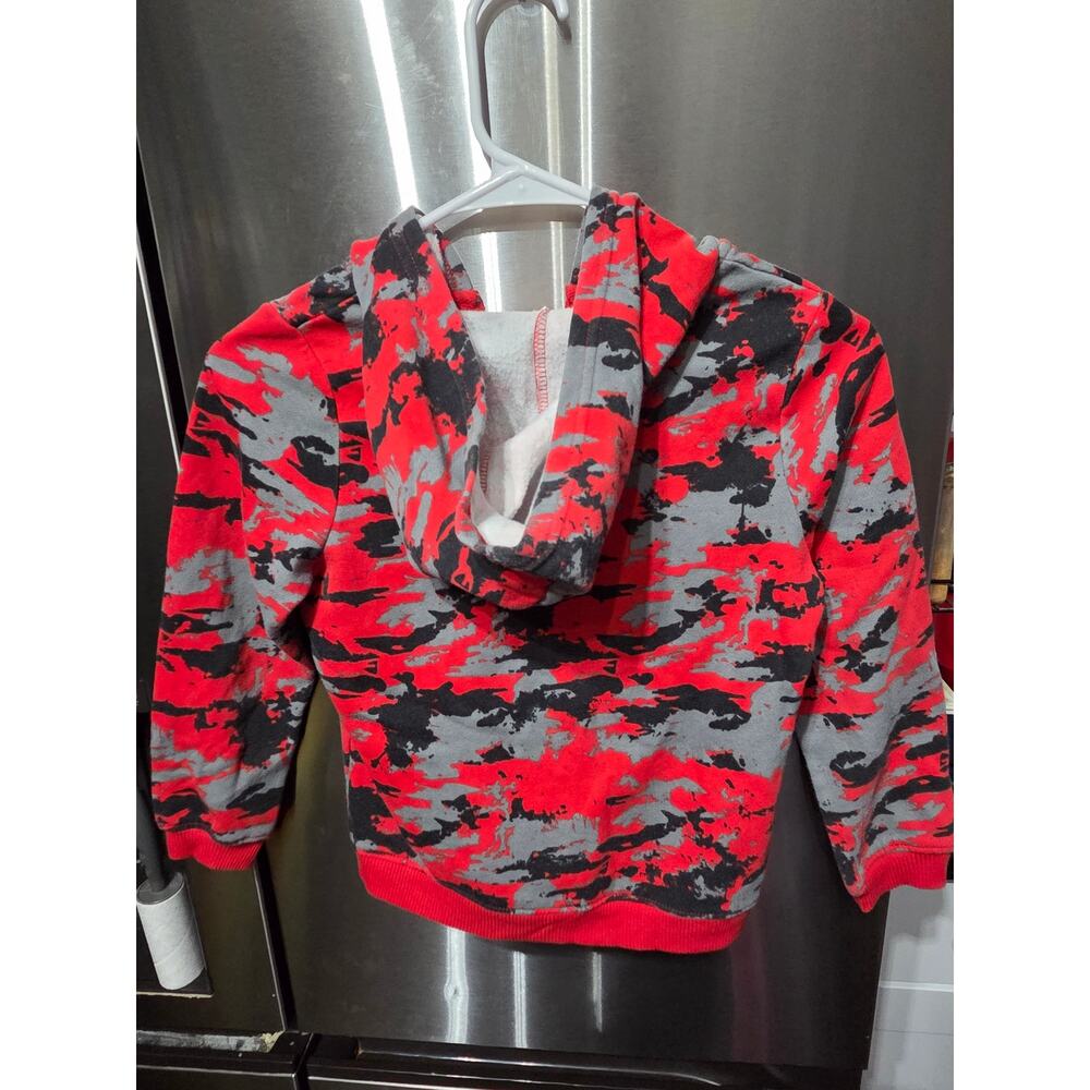 Red, Gray, and Black Camo Hoodie - Highland Originals - 8 - Picture 2 of 3